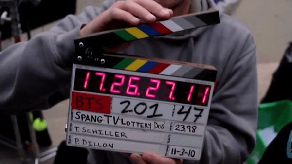 An example of a timecode slate