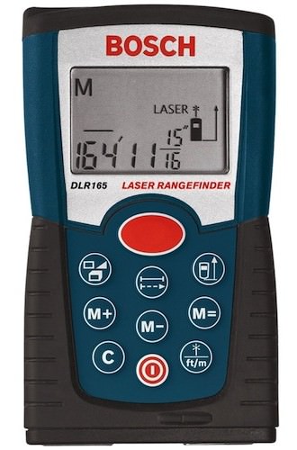Bosch DLR165K Laser Rangefinder Measuring Device Tape Measure