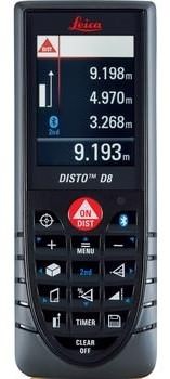 Leica Disto D8 Laser Measuring Device and Tape Measure