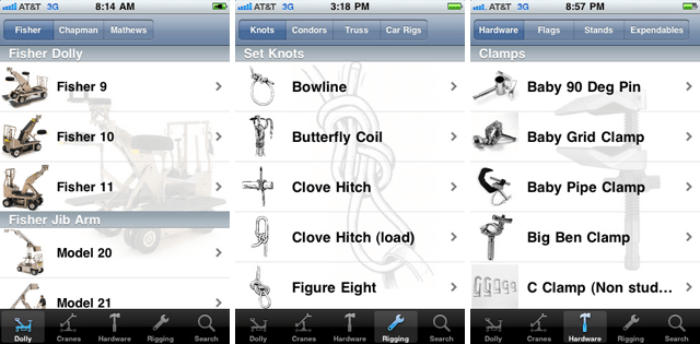 The Grip App Useful Cinematography iPhone App Screenshots