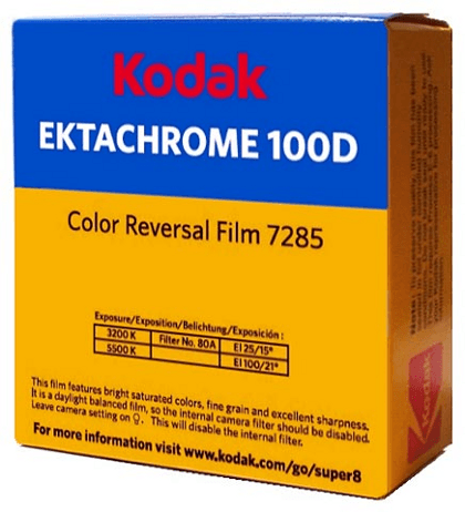 Kodak 8mm Film Stock Color Reversal Film