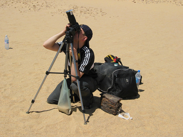 Taking Care of the Camera While Filming in the Desert
