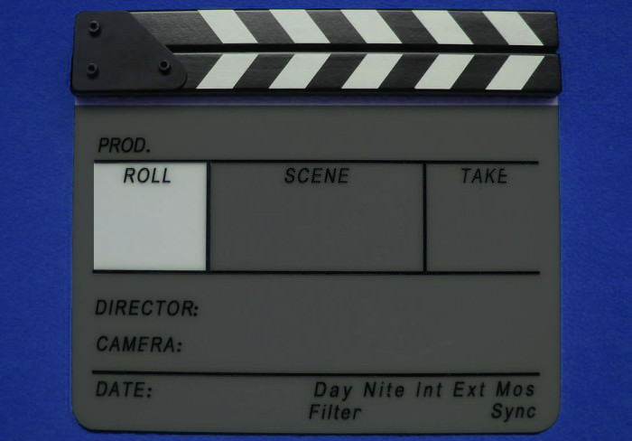 Roll Tape Section of a Film Slate Clapperboard