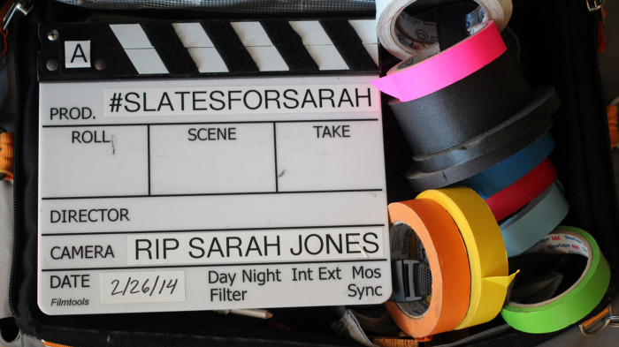 Slates for Sarah Jones, 2nd AC